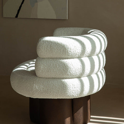 Timeless Minimalist Modern Upholstered Barrel Accent Chair