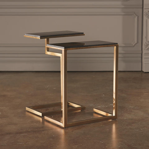 Global Views Timeless Minimalist Modern C Table Accent Table