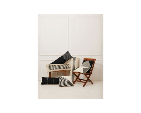 Monochromatic Minimalist Handcrafted Lumbar Pillow Cover