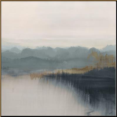 All Day Long II Modern Abstract Framed Wall Art