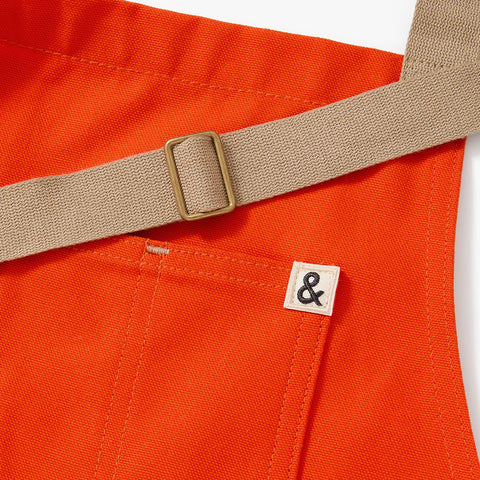Adjustable Bib Apron with Patch Pockets