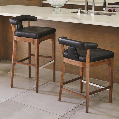 Timeless Minimalist Modern Tufted Upholstered Bar Stool