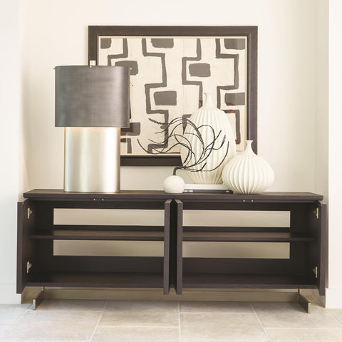 Cantilevered Modern Media Cabinet in Matte Finish