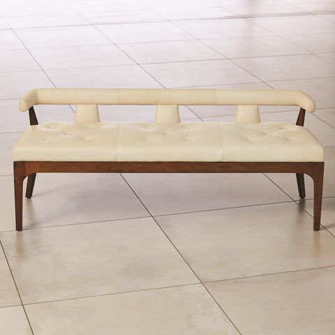 Outdoor Living & Garden Modern Upholstered Lounge Bench
