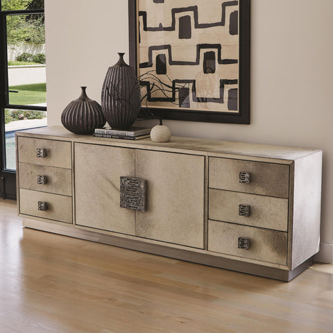 Metro Modern Accent Cabinet with Knob Handle