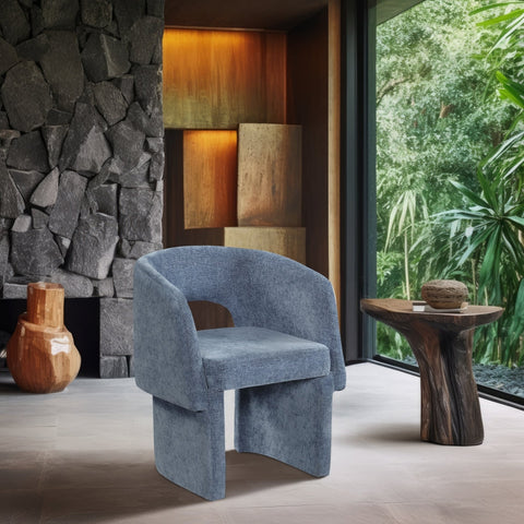 Emmet Timeless Minimalist Chenille Barrel Armchair