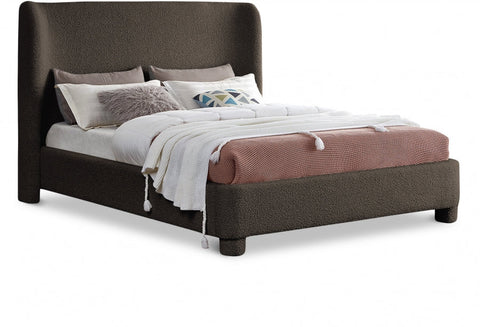 Penny Boucle Fabric Upholstered Bed