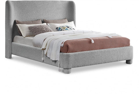 Penny Boucle Fabric Upholstered Bed
