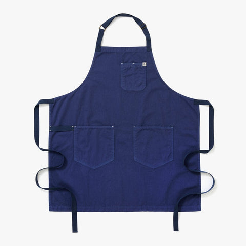 Bib Apron with Adjustable Patch Pockets