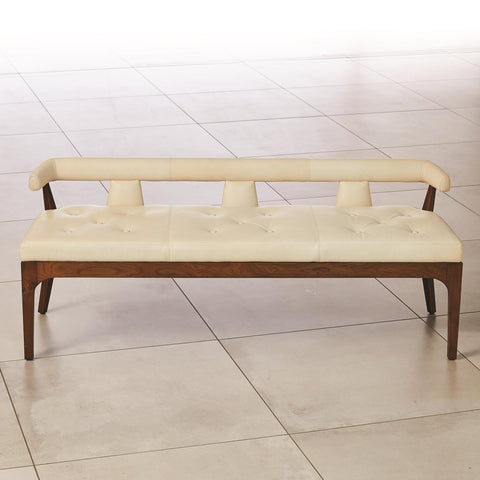 Outdoor Living & Garden Modern Upholstered Lounge Bench