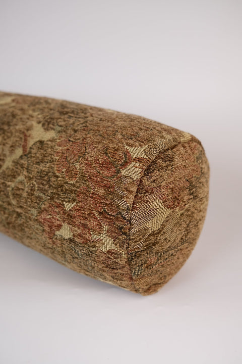 Artful Traditionalist Reversible Bolster with Contrast Trim Pillow