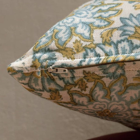 Powered by People Artful Traditionalist Handcrafted Hand Block Print Pillow Cover - 20 x 20