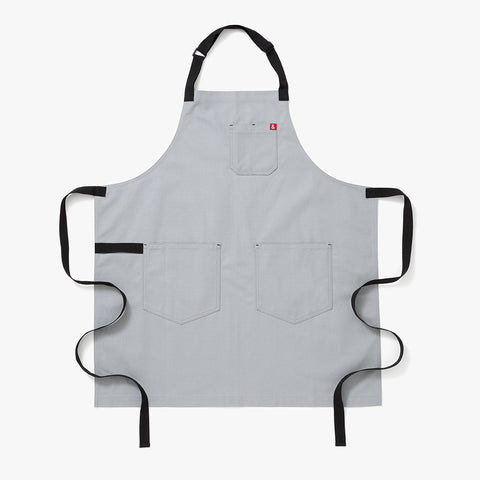 Adjustable Bib Apron with Patch Pockets