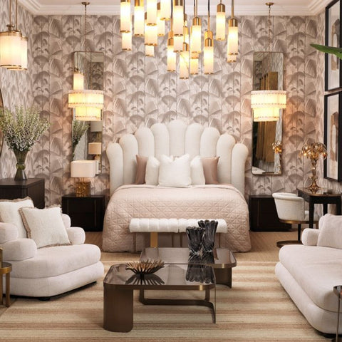 Eichholtz Timeless Minimalist Curved Modern Coffee Table