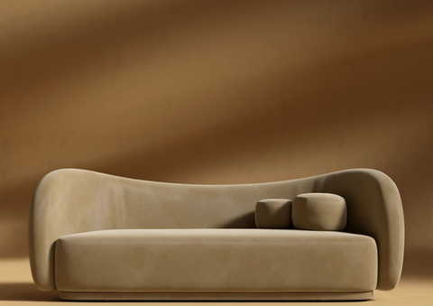 Diane Modern Velvet Upholstered Standard Sofa