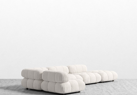 Belia Contemporary Modular Sectional with Armrests and Tufting