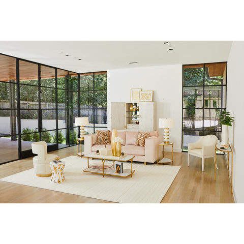 Global Views Timeless Minimalist Curve Modern Entryway Console