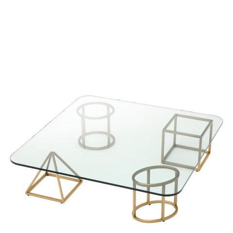 Eichholtz Timeless Minimalist Modern Square Coffee Table