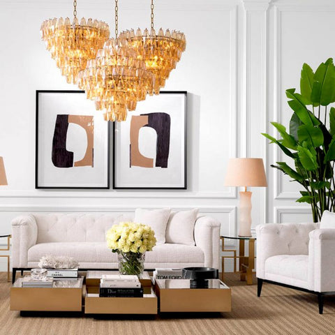 Eichholtz Space Saving Modern Round Glass Center Table