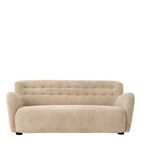Bixby Contemporary Straight Sofa with Curved Armrests