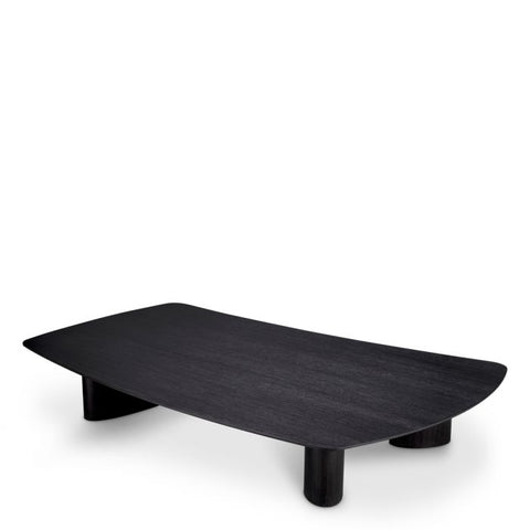 Eichholtz Timeless Minimalist Modern Curved Drum Coffee Table