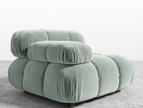 Belia Timeless Minimalist Tufted Velvet Lounge Chair