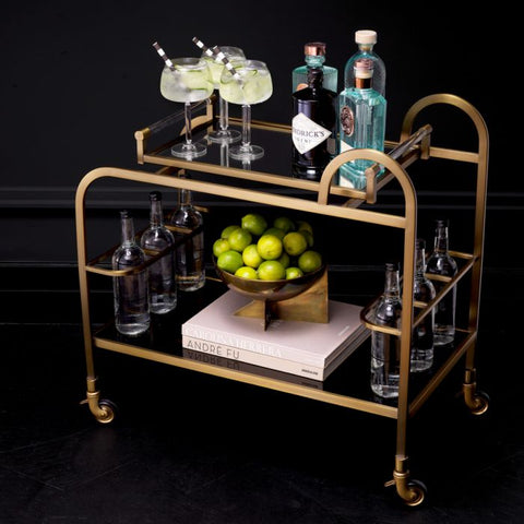Montreuil Art Deco Bar Cart for Modern Storage