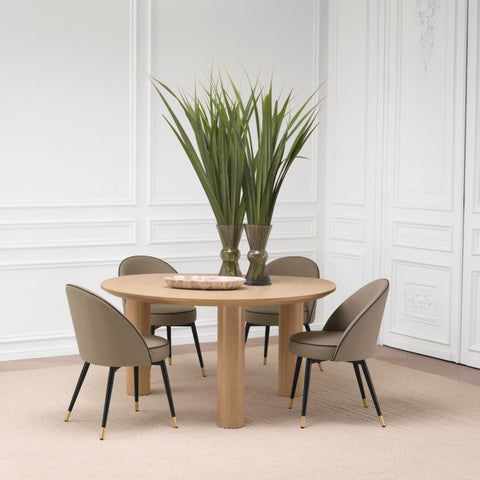 Timeless Minimalist Tulip Dining Table with Freeform Curved Design