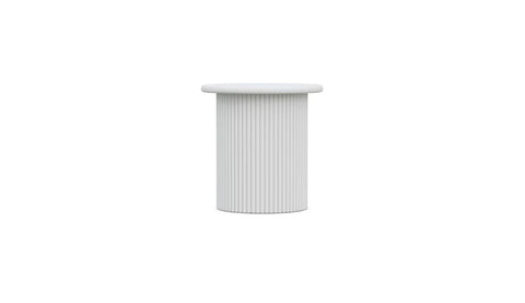 Azzurro Living Coastal Fluted Drum Accent Table