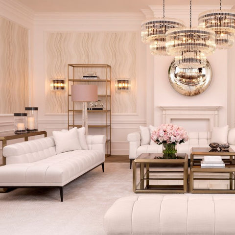 Omega Standard Bookshelf in Brushed Gold Contemporary Design