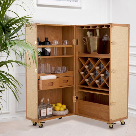 Martini Contemporary Bronze Wine Cabinet