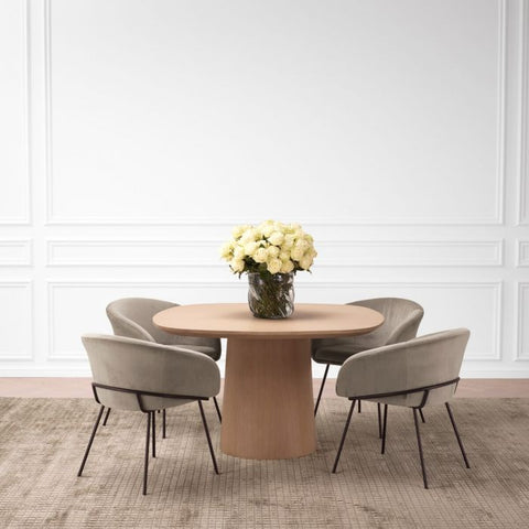 Tulip Timeless Minimalist Curved Dining Table