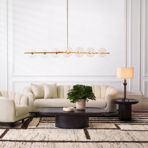 Eichholtz Timeless Minimalist Curved Drum Coffee Table