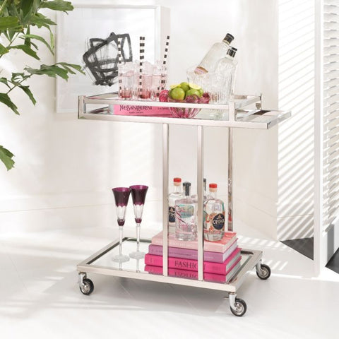 Beverly Hills Modern Rectangle Bar Cart