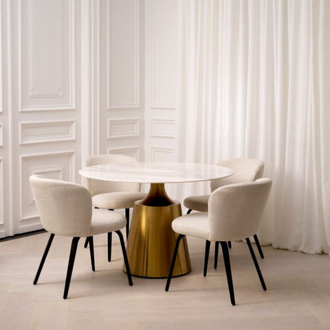 Eichholtz Timeless Minimalist Tulip Dining Table Contemporary Style