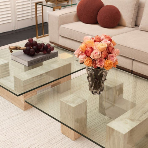 Eichholtz Timeless Minimalist Modern Square Coffee Table