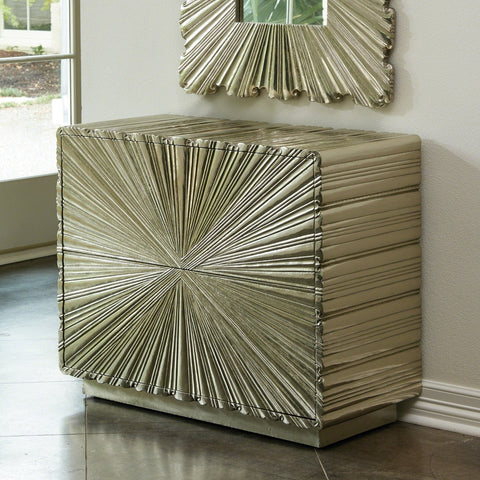 Art Deco Space Saving Mirrored Accent Chest