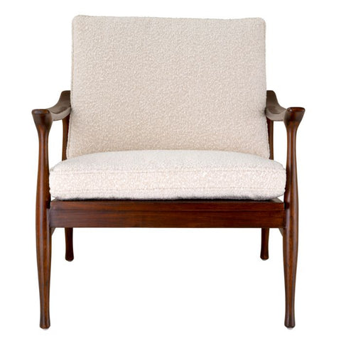 Artful Traditionalist Mid Century Club Accent Chair