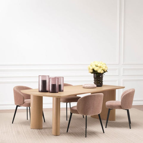 Eichholtz Timeless Minimalist Modern Curved Dining Table