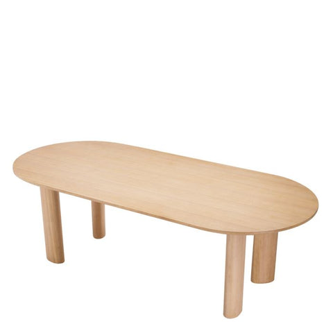 Eichholtz Timeless Minimalist Oval Dining Table Farm Style