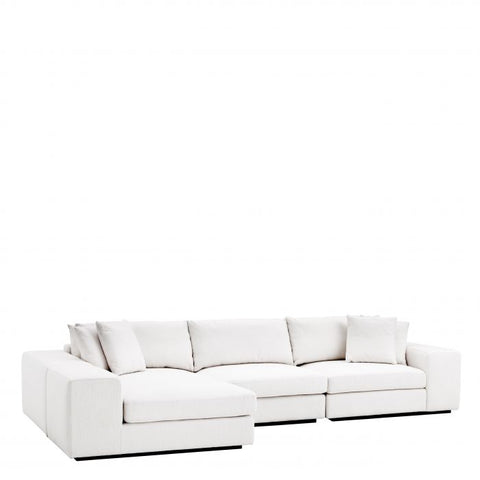 Vista Grande Chaise Sectional Sofa with Armrests and Loose Cushions
