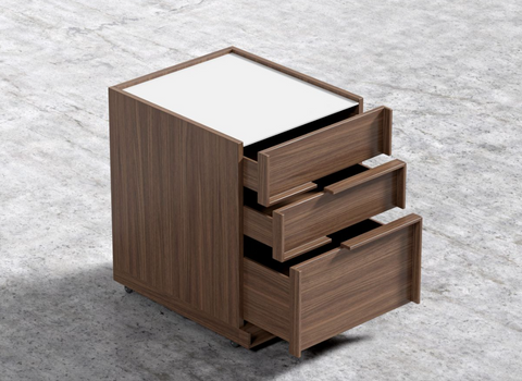 Hunter Modern Desk Storage File Cabinet