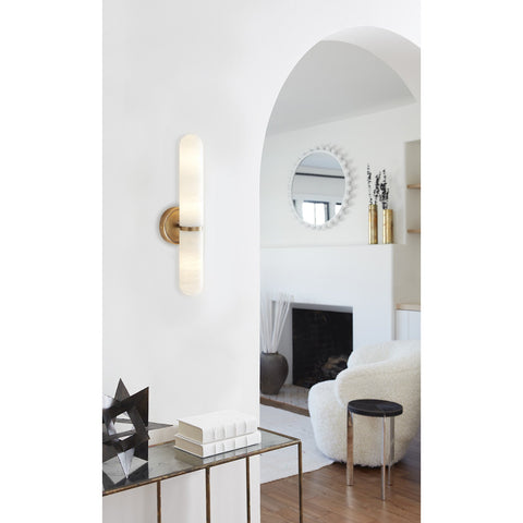 Salon Accent Art Deco Column Sconce Wall Light