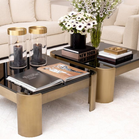 Eichholtz Timeless Minimalist Square Coffee Table Modern Design
