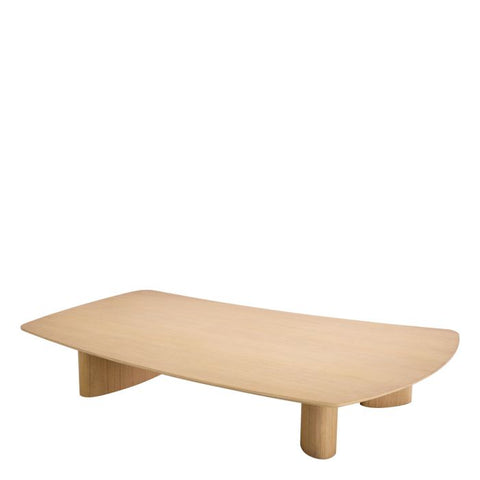 Eichholtz Timeless Minimalist Curved Frame Coffee Table - 72 W
