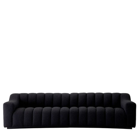 Kelly Modern Curved Standard Sofa with Armrests