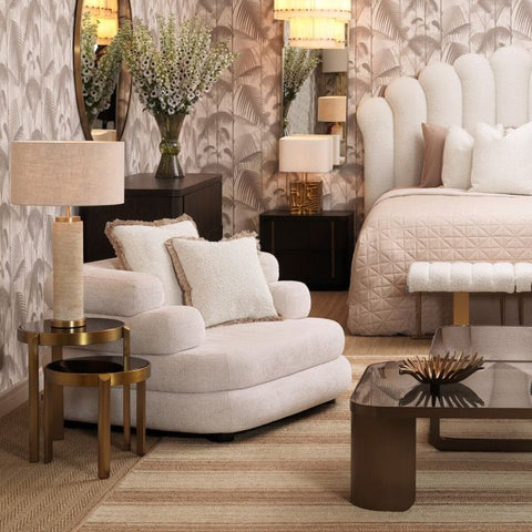 Space Saving Contemporary Round Glass Nesting Table Set