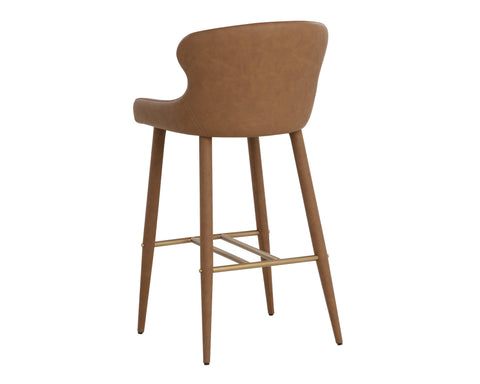 Timeless Minimalist Modern Barrel Upholstered Bar Stool