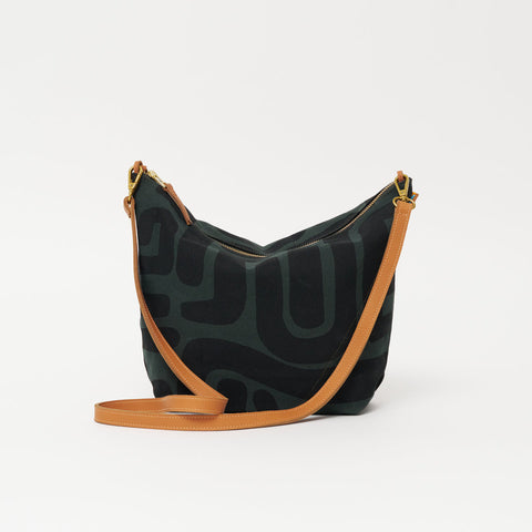 Abstract Graphic Zip Top Pouch with Flat Bottom