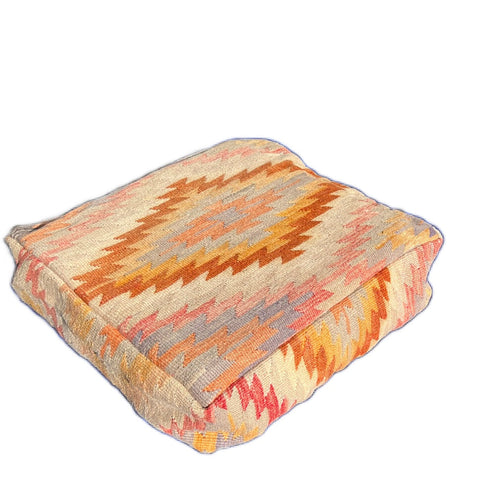 Artful Traditionalist Bohemian Handwoven Graphic Pillow Cover